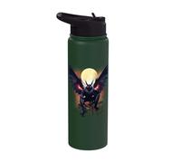 Mothman Monsters Folk Creatures Local Cryptid Stainless Steel Insulated Water Bottle