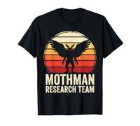 Mothman Research Team Cryptid Folklore Moth Man Vintage T-Shirt