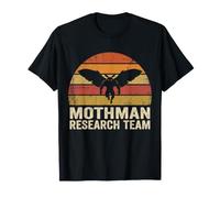 Mothman Research Team Cryptid Folklore Moth Man Vintage T-Shirt