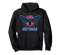 Mothman Retro Aesthetic Cryptid Design Pullover Hoodie