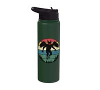 Mothman Retro Cryptid Urban Legend Stainless Steel Insulated Water Bottle