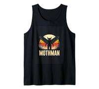 Mothman Retro Sunset Cryptid Night Horror Tank Top