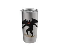 Mothman Skateboarding 1966 Cryptid Stainless Steel Insulated Tumbler