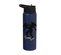 Mothman Skateboarding 1966 Cryptid Stainless Steel Insulated Water Bottle