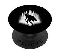 Mothman Standing In White Forest Beneath Evening Stars PopSockets Adhesive PopGrip