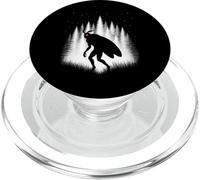 Mothman Standing In White Forest Beneath Evening Stars PopSockets PopGrip for MagSafe