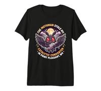 Mothman Stole My Catalytic Converter Funny Cryptid Premium T-Shirt