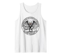 Mothman Stole My Catalytic Converter Funny Cryptid Tank Top