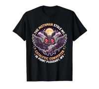 Mothman Stole My Catalytic Converter Funny Cryptid Value Graphic T-Shirt, Men, Black, XL