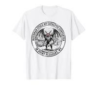 Mothman Stole My Catalytic Converter Funny Cryptid Value Graphic T-Shirt, Men, White, M