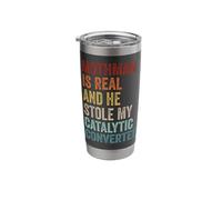 Mothman Stole My Catalytic Converter Retro Cryptozoology Stainless Steel Insulated Tumbler