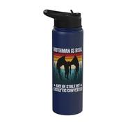 Mothman Stole My Catalytic Converter Retro Cryptozoology Stainless Steel Insulated Water Bottle