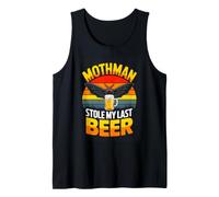 Mothman Stole My Last Beer Funny Cryptid Tank Top