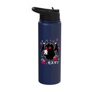 Mothman Strawberry Milk Shake Cryptid Stainless Steel Insulated Water Bottle