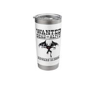 Mothman Wanted Poster Cryptid Folklore Cryptozoology Mothman Stainless Steel Insulated Tumbler