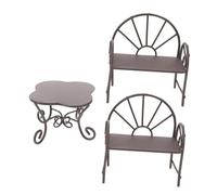MOTHNUR 1 Set Miniature Dining Table and Chair for Dollhouse Vintage Kitchen Furniture Accessories Stylish Decoration for Living Room Study Lightweight and Easy to Clean