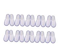 MOTHNUR 10 Pairs Disposable Non-slip Hotel Guest Slippers Comfortable Spa Home Use Breathable Soft Material Practical Footwear