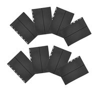MOTHNUR 10 Pcs Double-Sided Stamp Collection Insert Pages with Black Background Two Rows Per Loose-Leaf Binder Compatible High Capacity for Large Stamp Albums and Collectors