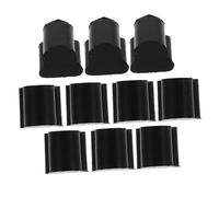 MOTHNUR 10 Pcs French Horn Rotary Valve Piston Damp Pads 4mm Black Rubber Buffer Stop for Euphonium Brass Instrument Accessories