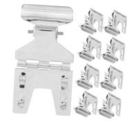 MOTHNUR 10 Pcs Stainless Steel Retail Sign Clips Price Tag Holders for Bakery Supermarket Shelf Display Basket Labels Marketing Sign Stand Silver