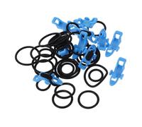MOTHNUR 10 Sets Solid Fishing Hook Keepers with Sponge Pads Portable Bait Hooks for Sea Fishing Rods Anti-tangle Lure Holders for Secure Rod Protection and Tangle Prevention