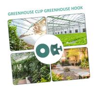 MOTHNUR 100 Sets Greenhouse Fixing Clips with Washers for Insulation Netting Shading Aluminum Plant Supports for Vines Irrigation Hose and Basket Hanging Lightweight and Easy to Use