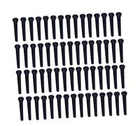 MOTHNUR 100pcs Acoustic Guitar Bridge Pins String Pegs Black Replacement Nails for Standard Bridges Lightweight Portable Guitar Accessories