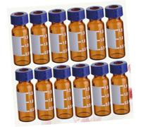 MOTHNUR 100pcs Amber Liquid Sampling Vials Glass Bottles with Screwcap for Lab Sample Storage Scientific Pharmacy Essential Oils Protection