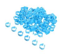 MOTHNUR 100Pcs Blue Pigeon Leg Rings Bird Identification Bands Poultry Markers Easy to Use Lightweight Leg Bands for Racing and Farm Management