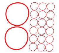 MOTHNUR 100Pcs Colored Hair Bands Colored Rubber Bands for Hair 2.16X2.16X0.08In Easy to Use Easy to Match with Outfits Kids Ties for Many Occasions