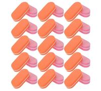 MOTHNUR 100Pcs Double-Sided Mini Sponge Nail Buffers for Manicure and Pedicure Acrylic and Natural Nail Files Buffer Blocks Salon and Home Use Tools Orange and Pink 50Pcs Each
