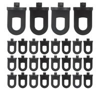 MOTHNUR 100pcs Greenhouse Plant Hanger Clips with Track Hook, Plastic Vine Fixing Twist Clips for Indoor and Outdoor Garden Hanging Pots, Vegetable and Flower Basket Support