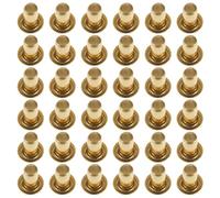 MOTHNUR 100pcs Metal Hollow Eyelet Rivets for Lyre Harp String Repair 5mm Length 3mm Diameter Tubular Rivets for Harp Maintenance and DIY Instrument Parts
