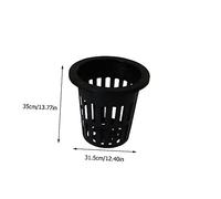 MOTHNUR 100pcs Plastic Hydroponic Basket Net Cups for Soilless Culture Nursery Cups with Drainage for Healthy Root Growth Garden Balcony Planting