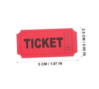 MOTHNUR 100pcs Red Raffle Tickets Double Stub Perforated Entrance Tickets for Events Carnivals Fundraisers Party Game Accessory Classroom Rewards and Prizes