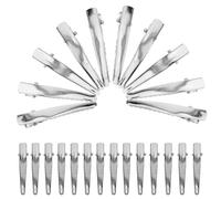 MOTHNUR 100Pcs Silver Duckbill Hair Clips with Teeth, 4.6Cm Metal Hair Styling Sectioning Clips for Women’S Salon Use and Daily Haircut Styling