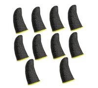MOTHNUR 10Pcs Anti-sweat Elastic Finger Sleeves for Mobile Gaming Breathable Touchscreen Thumb Covers High-density Sewing Comfortable Fit for Enhanced Phone Game Experience