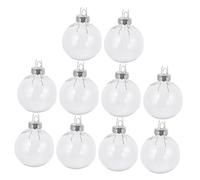 MOTHNUR 10pcs Christmas Ball Ornaments Clear Fillable Balls Ornament Tree Clear Christmas De Noel Decorations Oversized Large Xmas Hanging Transparent The Pet