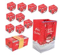 MOTHNUR 10pcs Christmas Surprise Bounce Boxes Candy Present Containers Foldable Pop Up Explosion Gift Boxes for Birthday Anniversary Proposal Party with Gift Bag