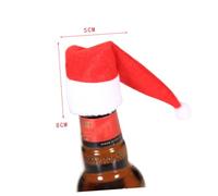 MOTHNUR 10pcs Christmas Wine Bottle Caps Holiday Sealer Covers for Cava Sparkling Wine Festive Table Decoration Xmas Party Gift Accessory