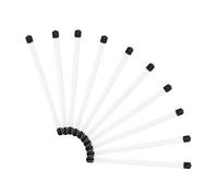MOTHNUR 10pcs Clear Rigid Plastic Tubes with Caps Long Transparent Round Containers for Incense Sticks DIY Storage Laboratory Use and Crafts