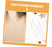 MOTHNUR 10pcs Glass Ornaments Spiral Design Xmas Tree Hanging Decorations for Christmas Party Wedding Window Display Holiday Festive Supplies