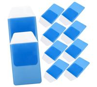 MOTHNUR 10pcs Light Blue Insert Type Pen Bags Nurse and Doctor Pocket Protectors Pencil Storage Organizers for Medical Uniforms Clinical Nurse Supplies