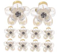 MOTHNUR 10pcs Mini Flower Clips Hair Clips Claw Hair Accessories for Girls Women Sparkling Mini Flower Design for Hairstyles