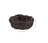 MOTHNUR 10pcs Mini Resin Bird Nests with Speckled Eggs Compact Artificial Birds Nest Decoration for Easter Crafts Garden Home Decor DIY Craft Material and Gift