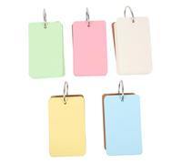 MOTHNUR 10pcs Multi-Color Blank Flashcards Notepads with Binding Ring Thick Memory Cards for English Learning Classroom Essentials for Teachers and Elementary Students Creative DIY Writing