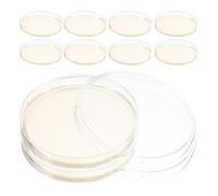 MOTHNUR 10pcs Nutrient Agar Plates 9cm Prepoured Petri Dishes with Lid for Laboratory Bacteria Culture Science Experiment Supplies