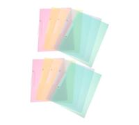 MOTHNUR 10pcs Portable Report Covers with Secure Side Clip Lightweight Plastic File Folders for Office School Document Organization Efficient Document Holder for Business Papers and