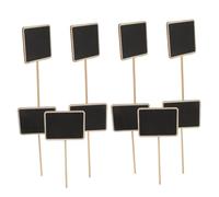 MOTHNUR 10Pcs Reusable Wooden Garden Label Stakes with Chalkboard Surface Plant Markers for Outdoor Flower and Vegetable Gardens Easy to Write and Wipe Signs with Pointed Tips for Simple