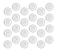 MOTHNUR 10pcs Round Metal Paper Clips Shape Bookmarks Office Stationery Clips Decorative Compact Spiral Pin for Home School Document File Organization Silver